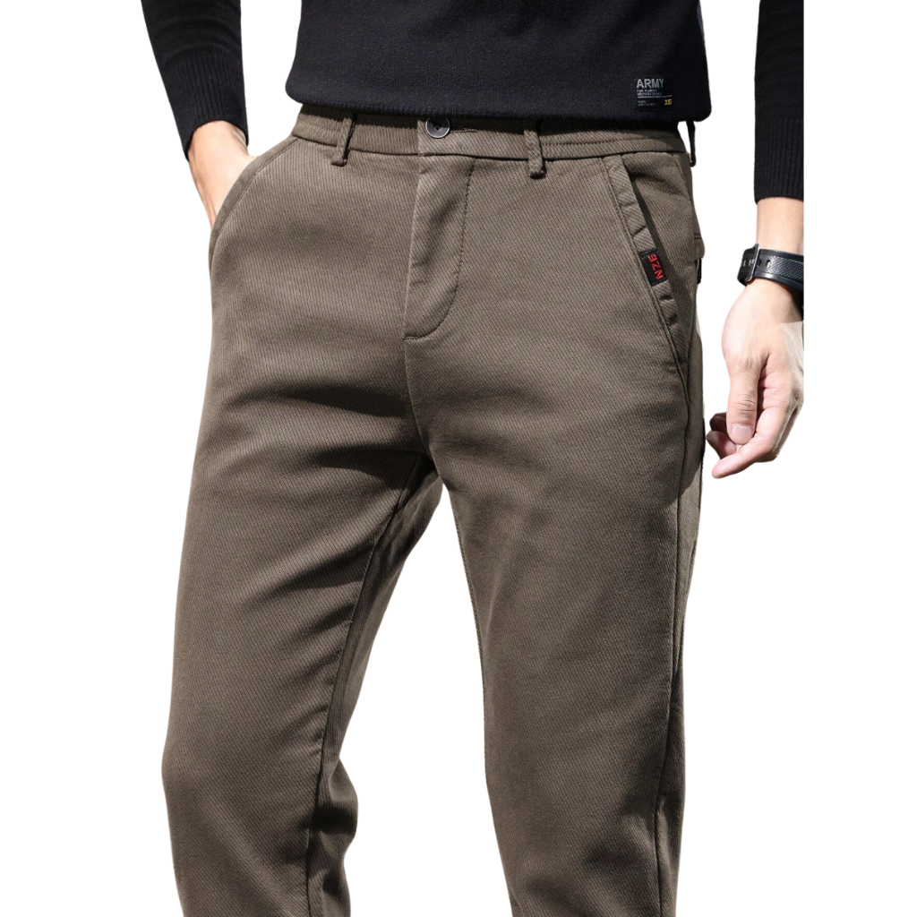 Calça masculinas com perna afunilada